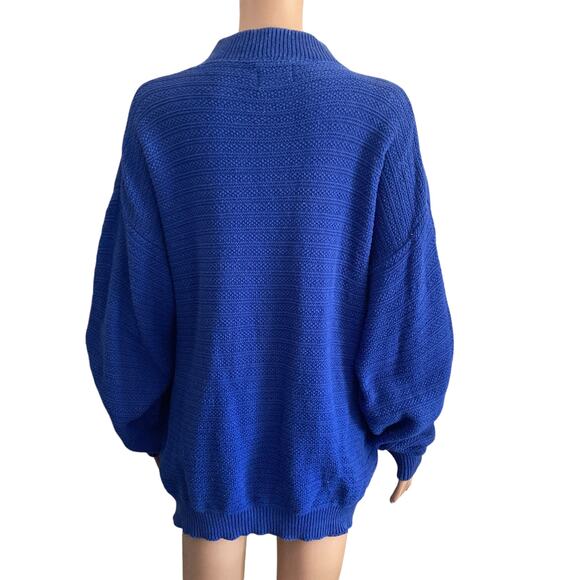 Vintage 80s University of Kentucky Sweater Mens Larg Wildcats Ncaa Football Blue - Picture 2 of 16